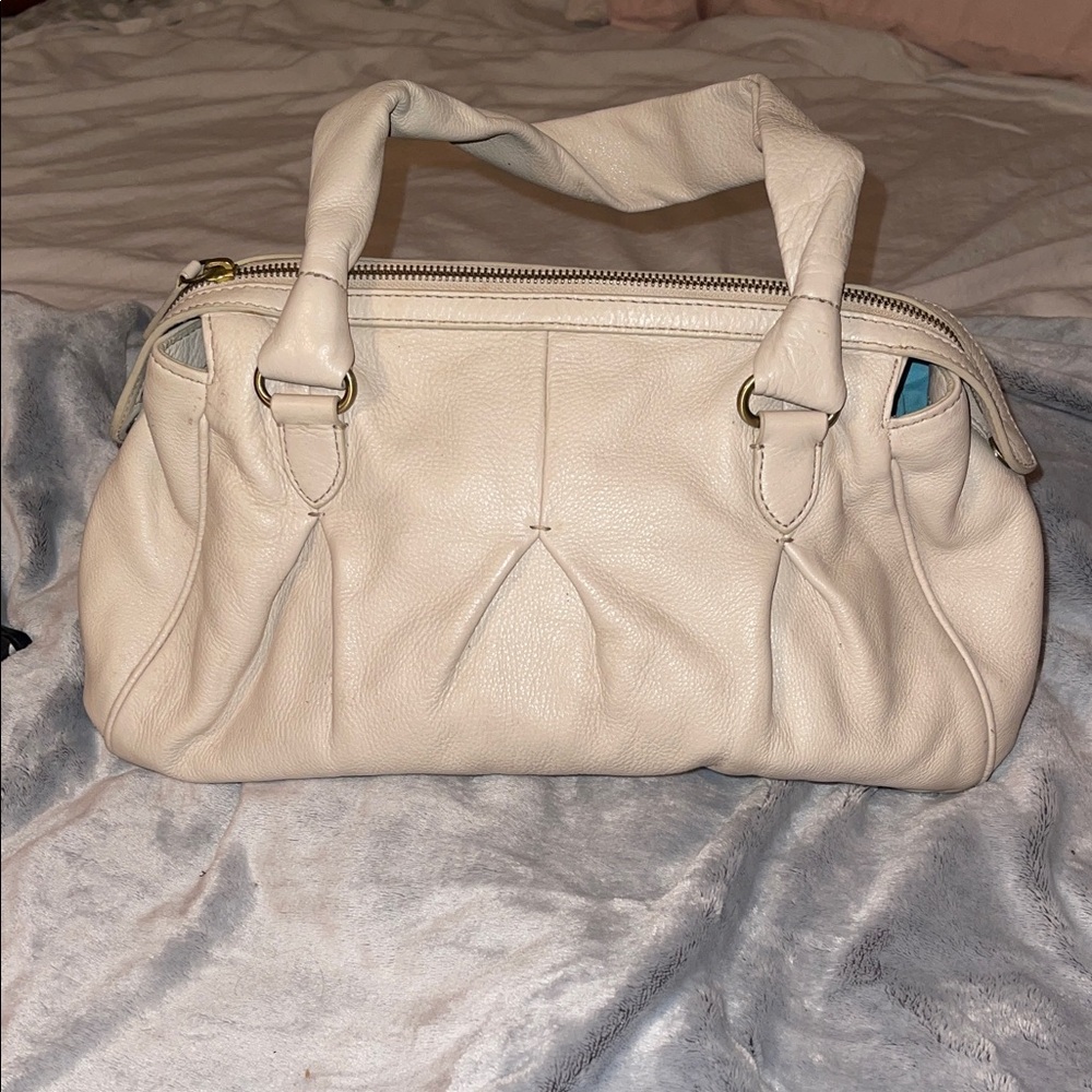 Cole Haan Cream Leather Handbag